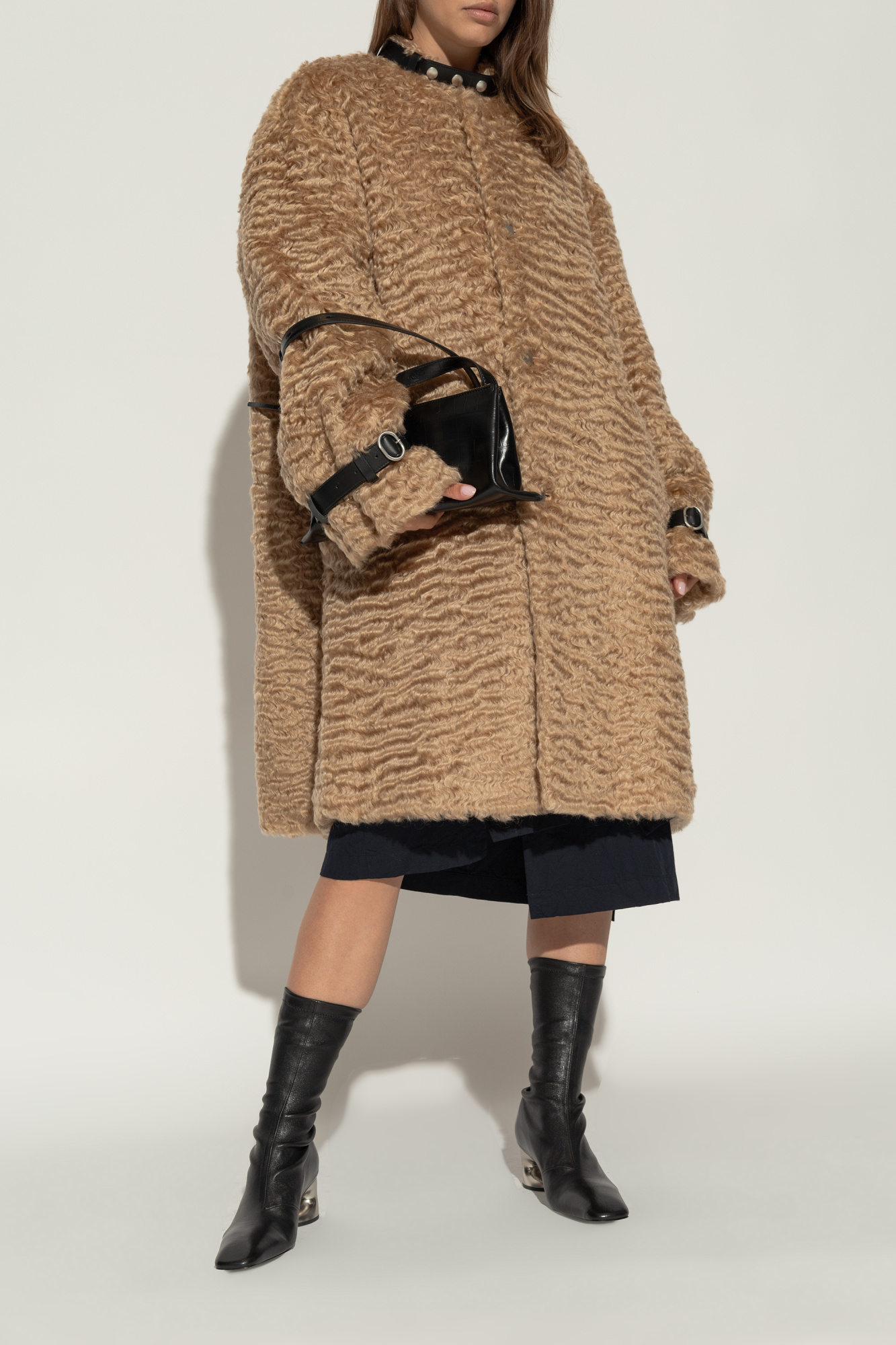 Czarny Skórzane botki JIL SANDER - Vitkac Polska